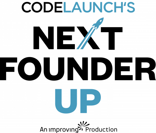 Next Founder Up Logo White Background With Partners